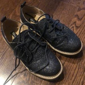 Black sparkle boots